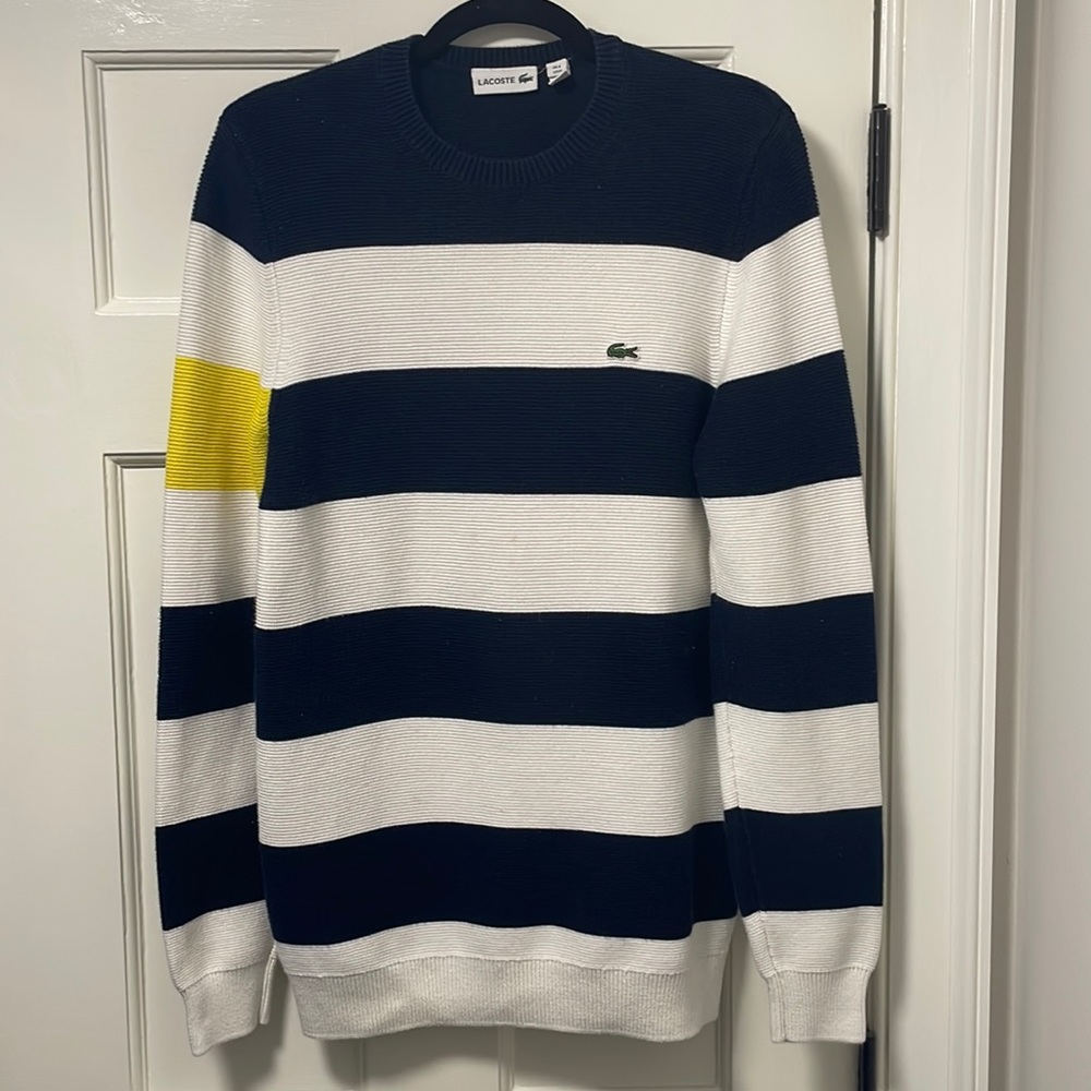 SOLD - Men’s Lacoste Rib Knit Sweater